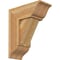 Ekena Millwork Traditional Traditional Rough Sawn Bracket w/ Offset Brace, Western Red Cedar, 8"W x 18"D x 22"H BKT0806X18X22TRA01RWR - alternate 1
